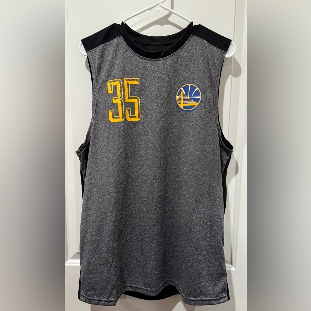 NBA Golden State Warriors Kevin Durant Athletic Athleisure Workout Jersey